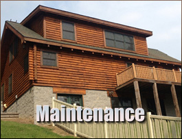  Zionville, North Carolina Log Home Maintenance