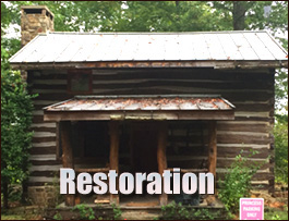 Historic Log Cabin Restoration  Zionville, North Carolina